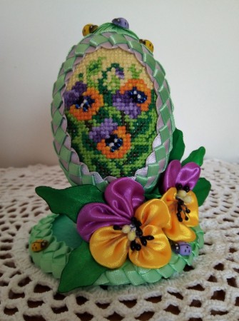 Писанка "Анютині вічка"